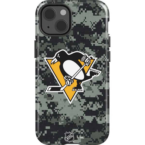 NHL Pittsburgh Penguins Camo iPhone 15 Impact Case